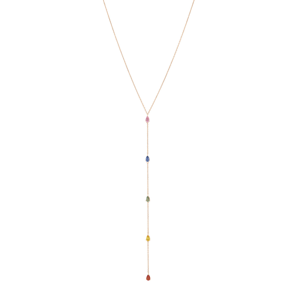 Tear Drop Chain Necklace