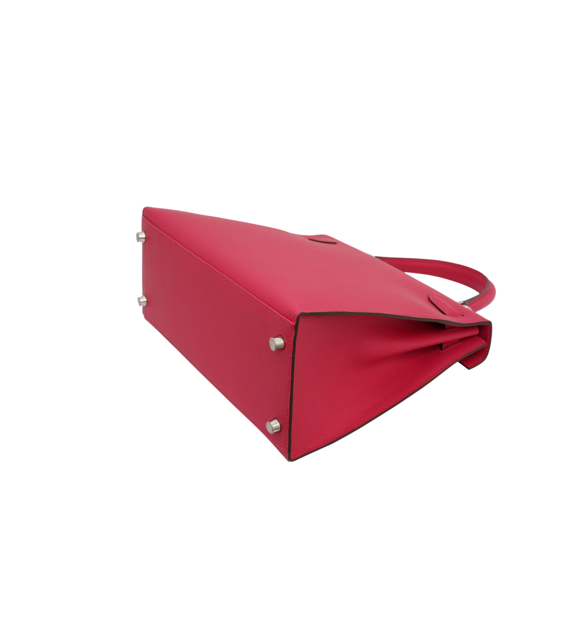 Hermès Kelly 28 Sellier Rose Extreme (I6) Epsom PHW