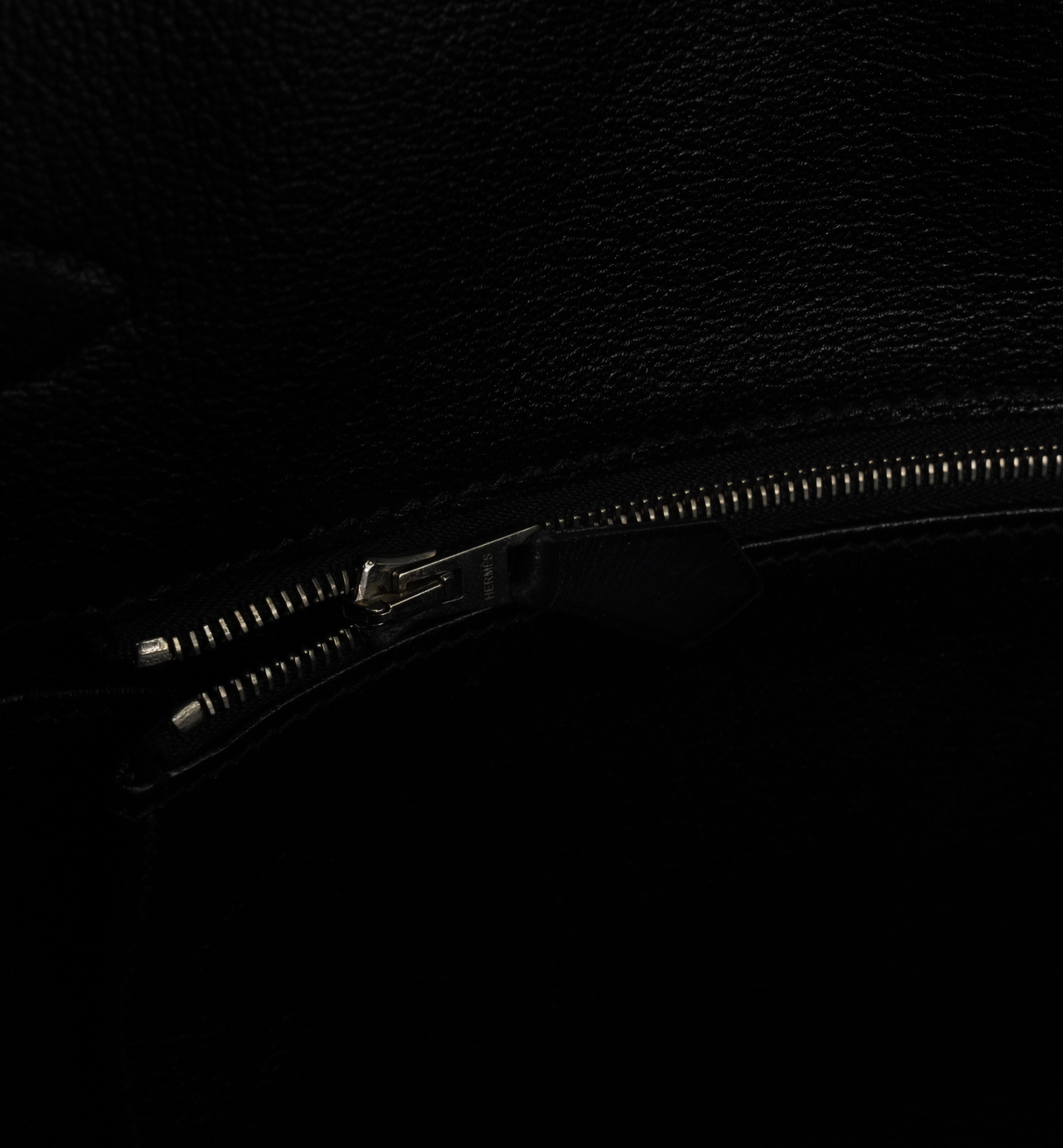 HERMÈS Special Edition Birkin Troika 35 Handbag in Black Evercalf Leather and Veau Troika leather with PHW