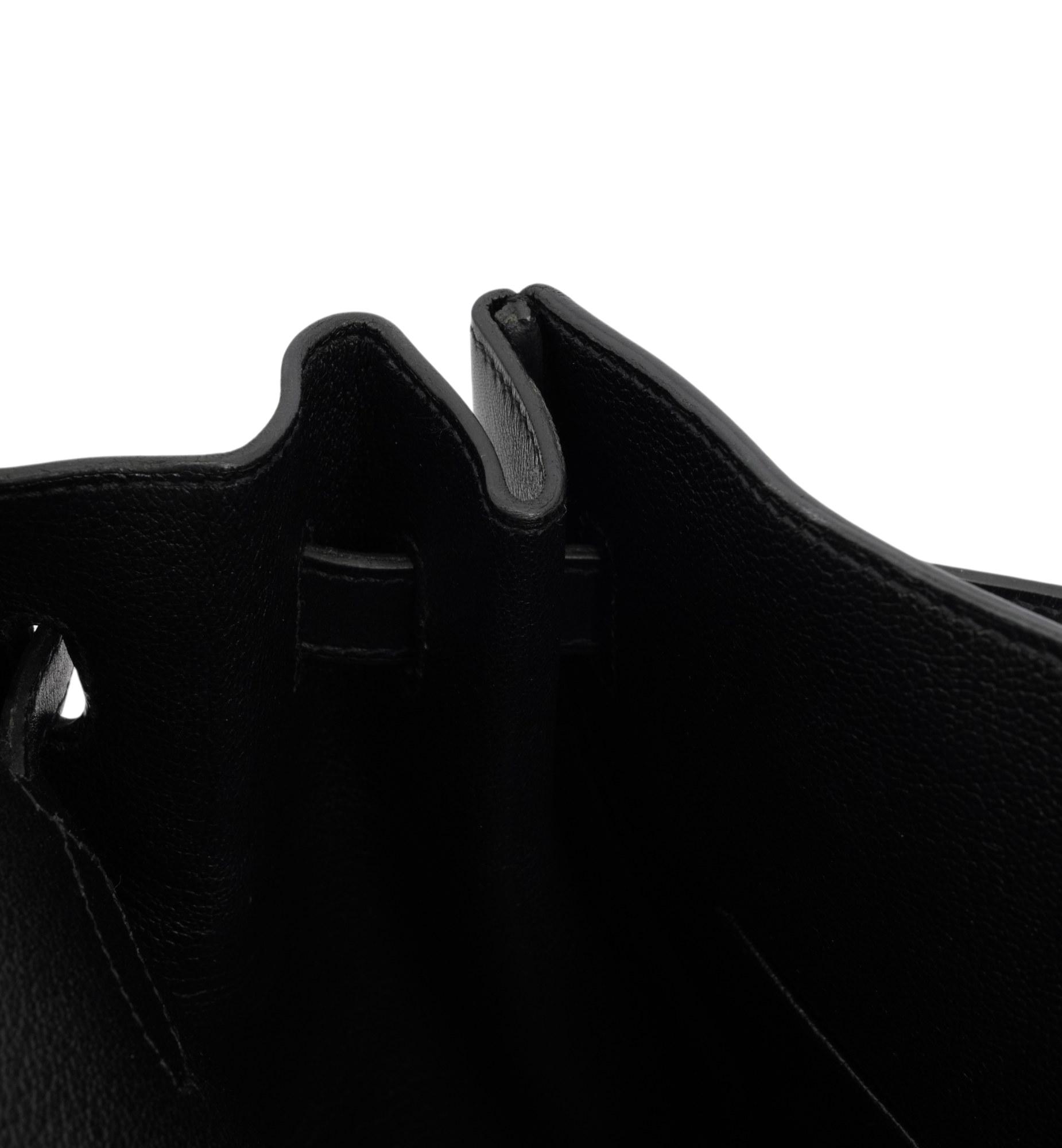 HERMÈS Special Edition Birkin Troika 35 Handbag in Black Evercalf Leather and Veau Troika leather with PHW