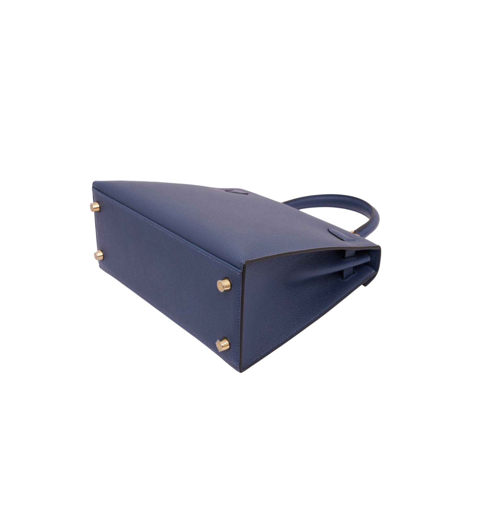 Hermès Kelly 25 Sellier Epsom Deep Blue (S4) GHW