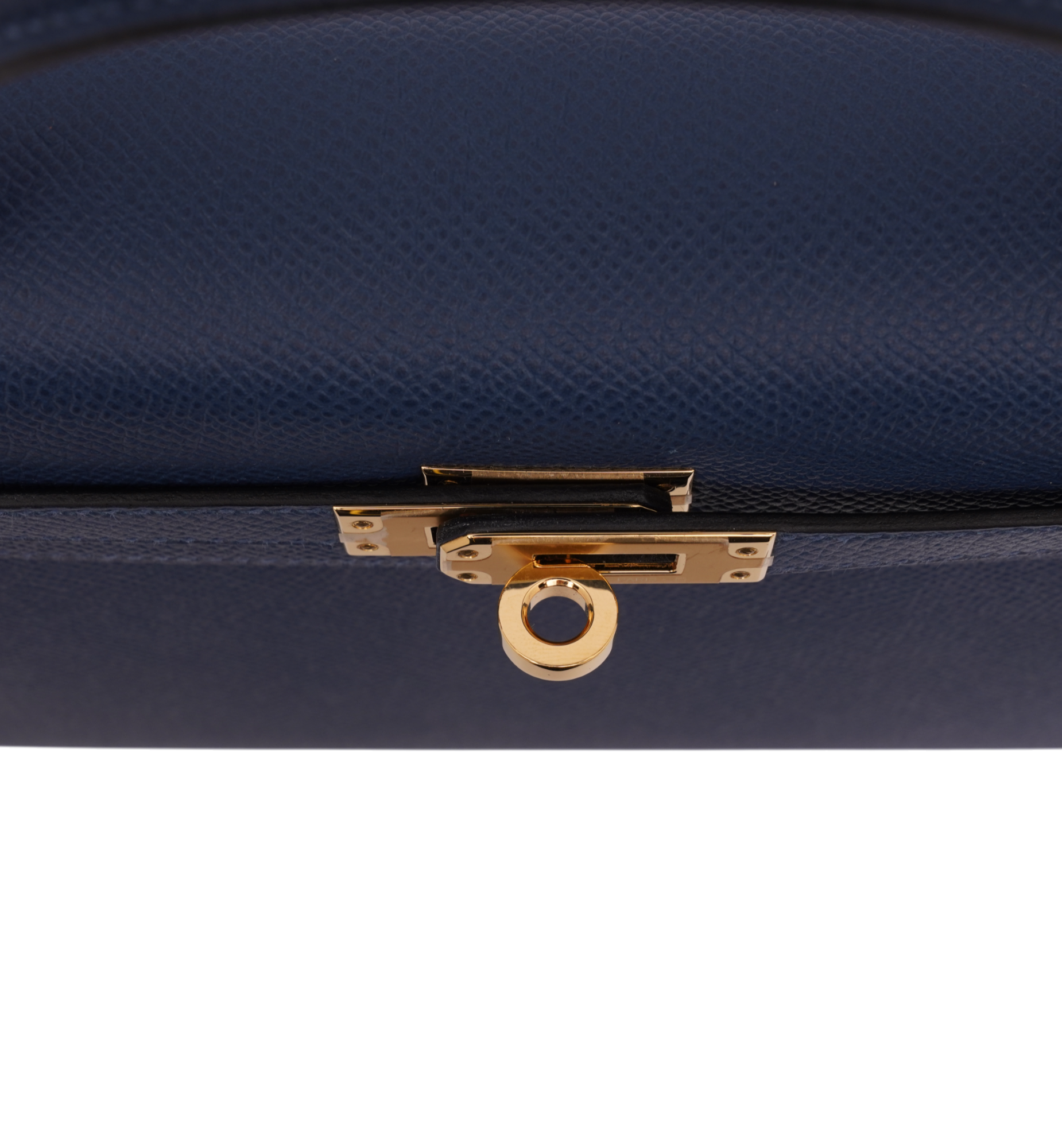 Hermès Kelly 25 Sellier Epsom Deep Blue (S4) GHW