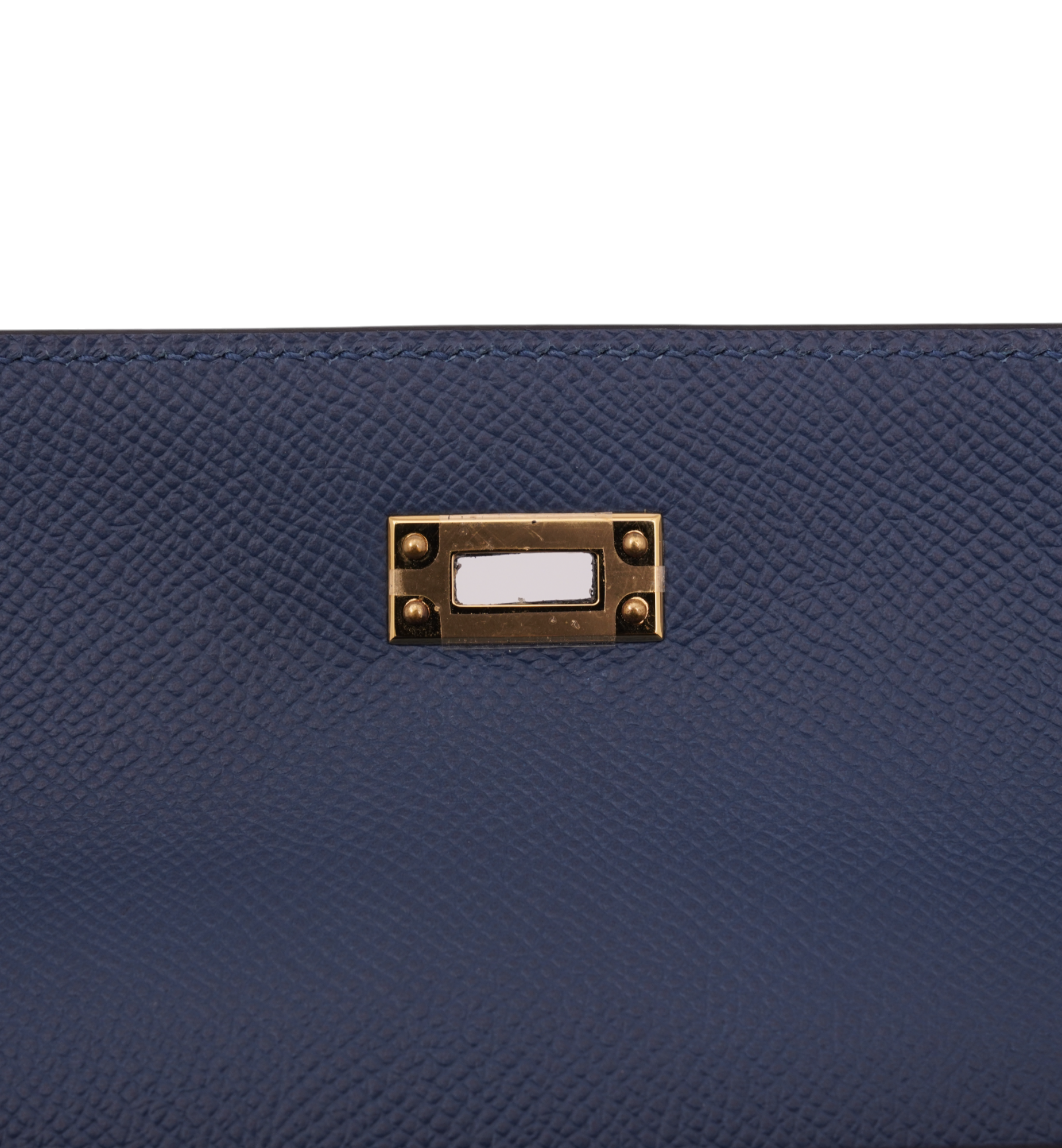 Hermès Kelly 25 Sellier Epsom Deep Blue (S4) GHW