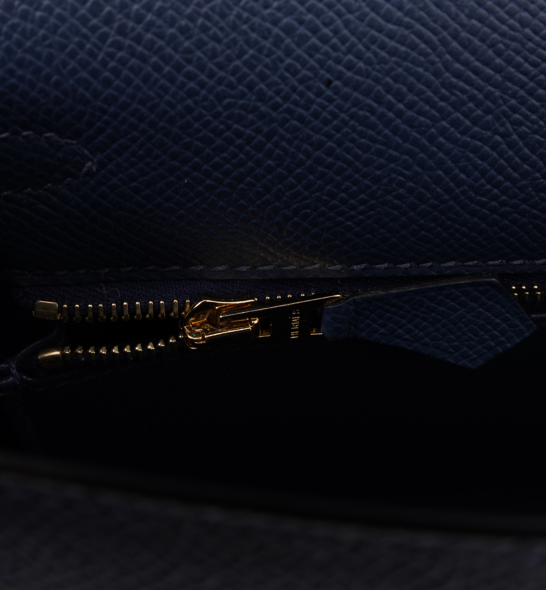 Hermès Kelly 25 Sellier Epsom Deep Blue (S4) GHW