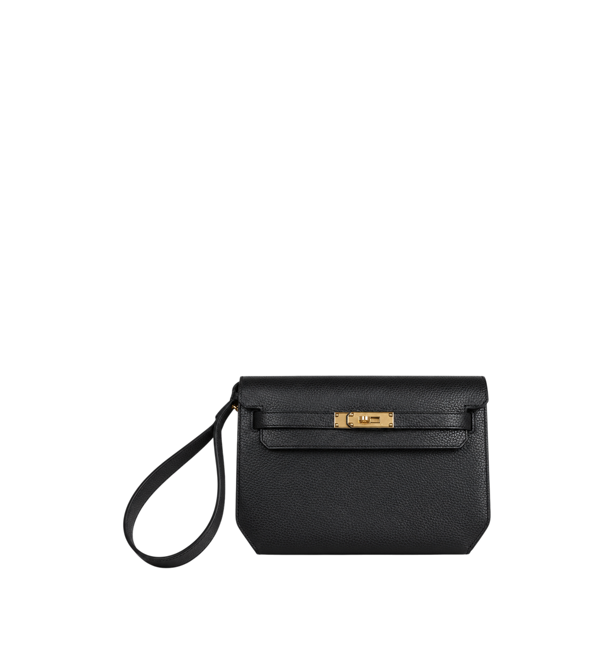 Hermès Kelly Depeches 25 Black Galop GHW