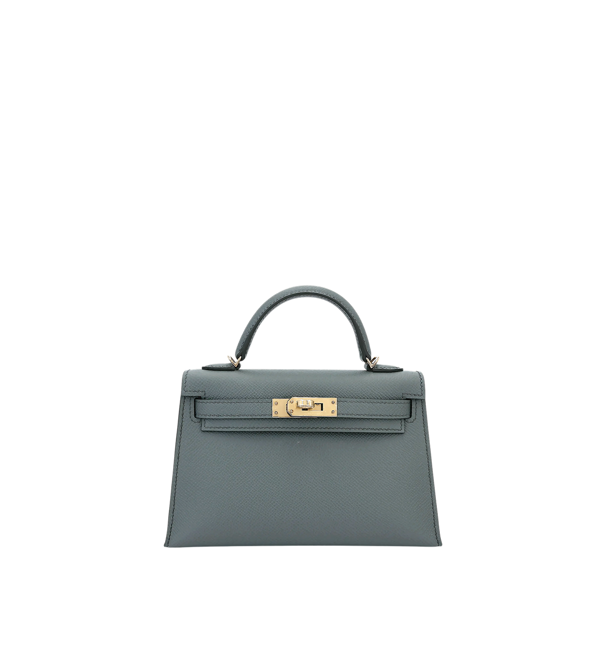 Hermès Kelly Mini Vert Amande Epsom Permabrass Hardware