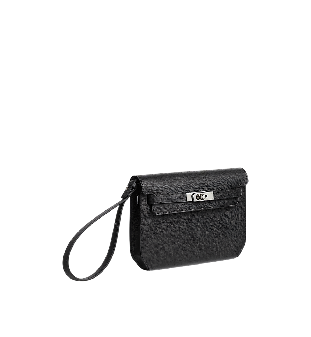 Hermès Kelly Dépêches 25 Black Epsom PHW