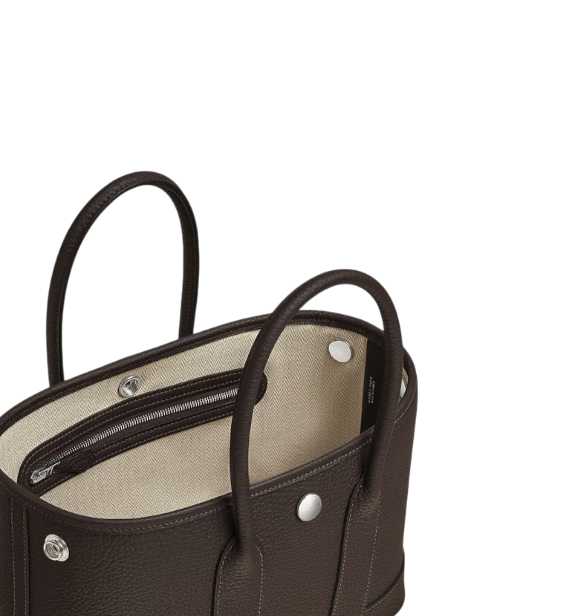 Hermès Neo Garden 23 Bag Bai/Brun Negonda calfskin PHW
