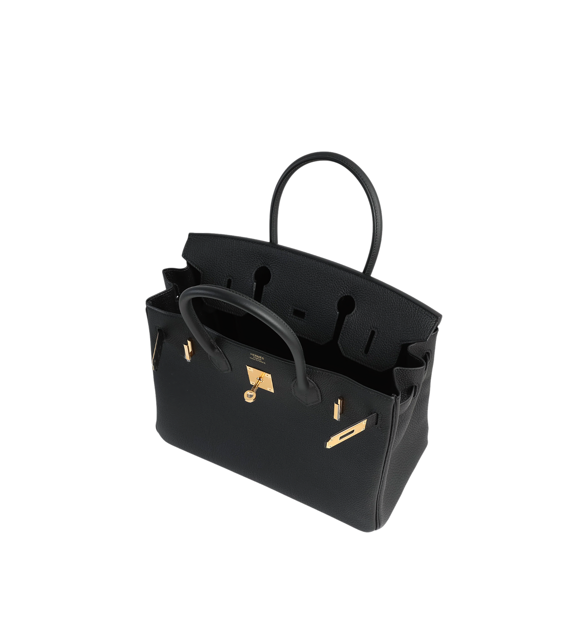 Hermès Birkin 30 Noir (89) Epsom Gold hardware