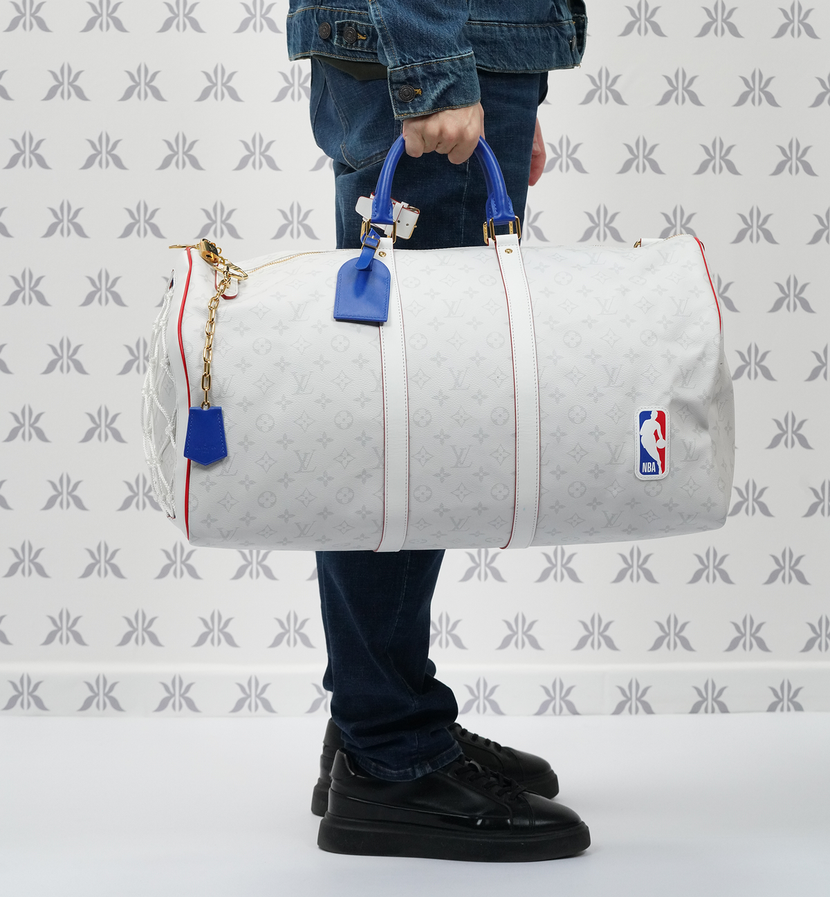 Louis Vuitton x NBA Keepall 50 MNG white