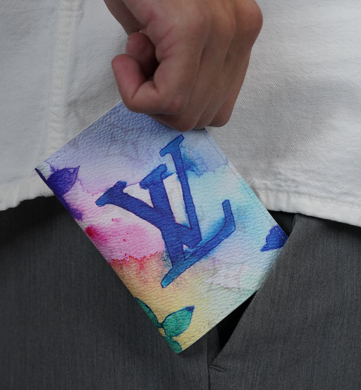 Louis Vuitton Pocket Organizer Monogram Watercolor Multicolor