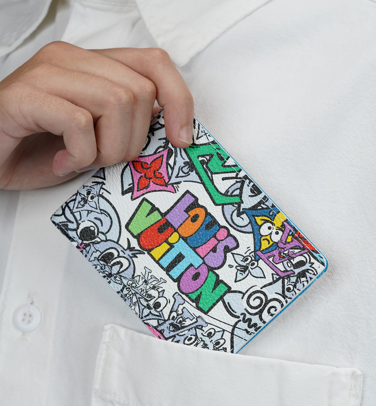 Louis Vuitton Monogram Comics Multiple Wallet Multicolor