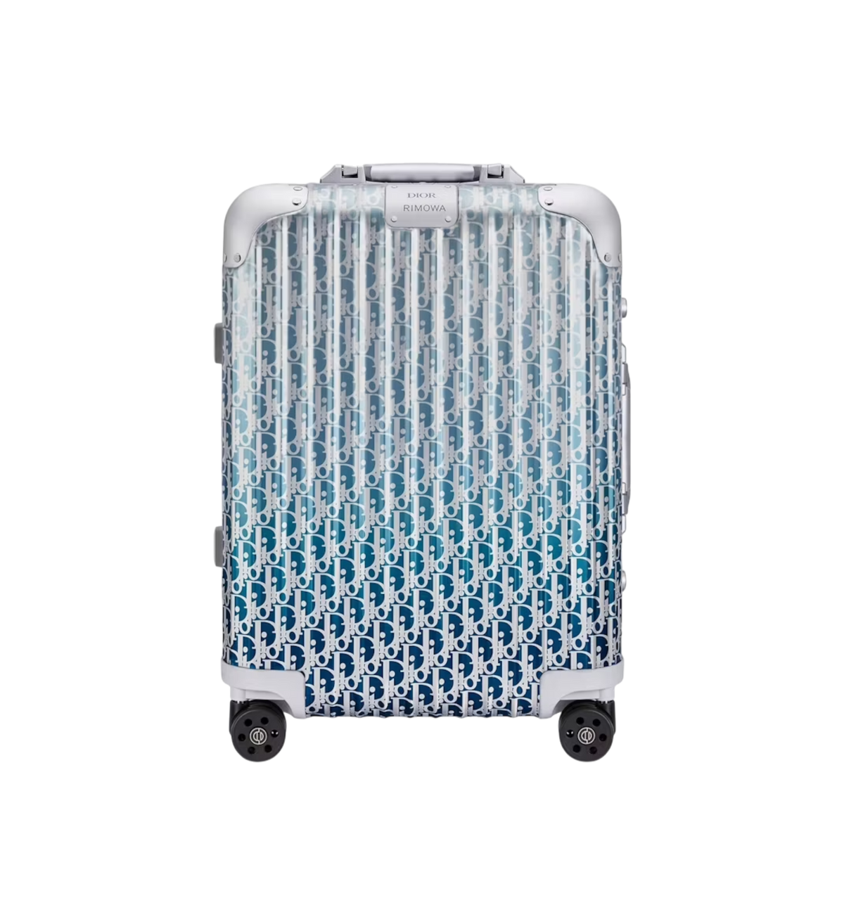 Rimowa x Dior Cabin Suitcase | Blue Gradient Oblique Luxury Luggage Rimowa x Dior Cabin Suitcase | Blue Gradient Oblique Luxury Luggage