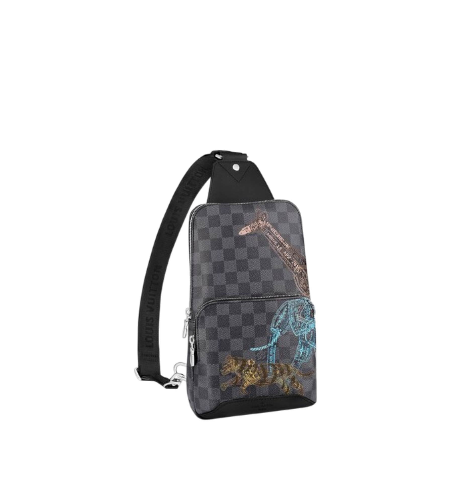 Louis Vuitton Avenue Sling Bag Limited Edition Animal Damier Graphite