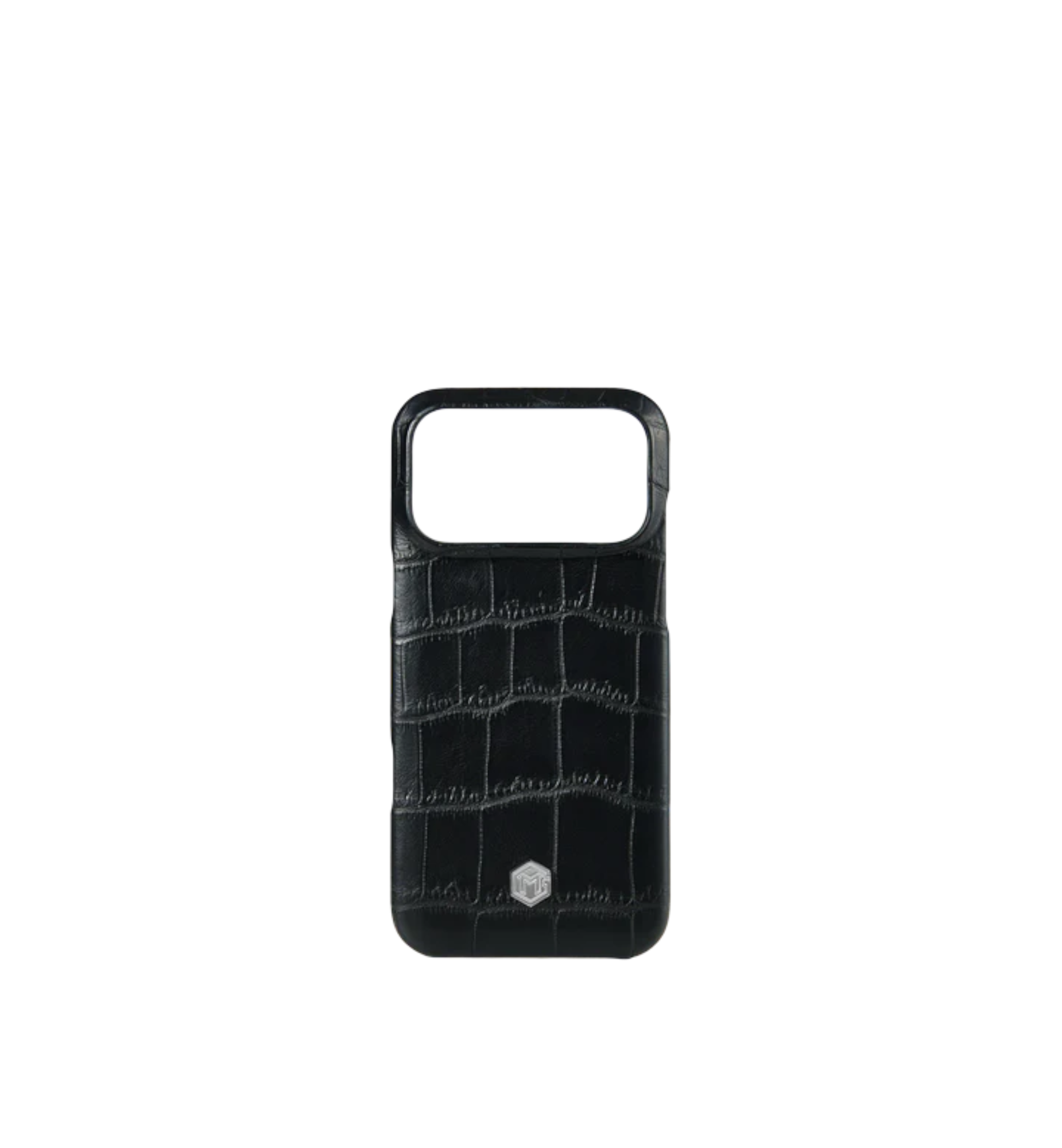 Marina De Golle Crocodile Leather Phone Case Black 17 Pro Max