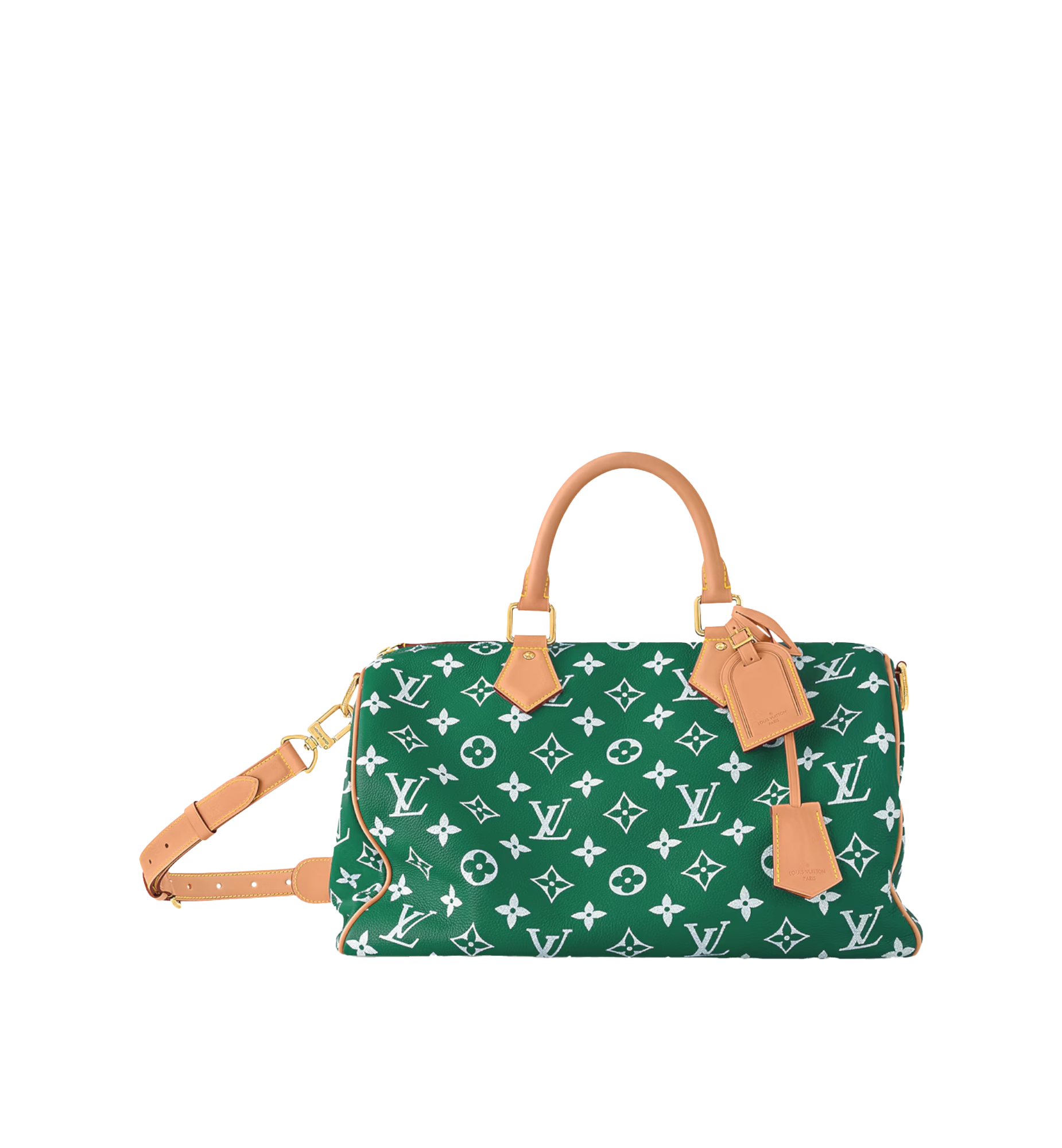 Louis Vuitton Speedy P9 Bandoulière 40 Green Monogram Canvas
