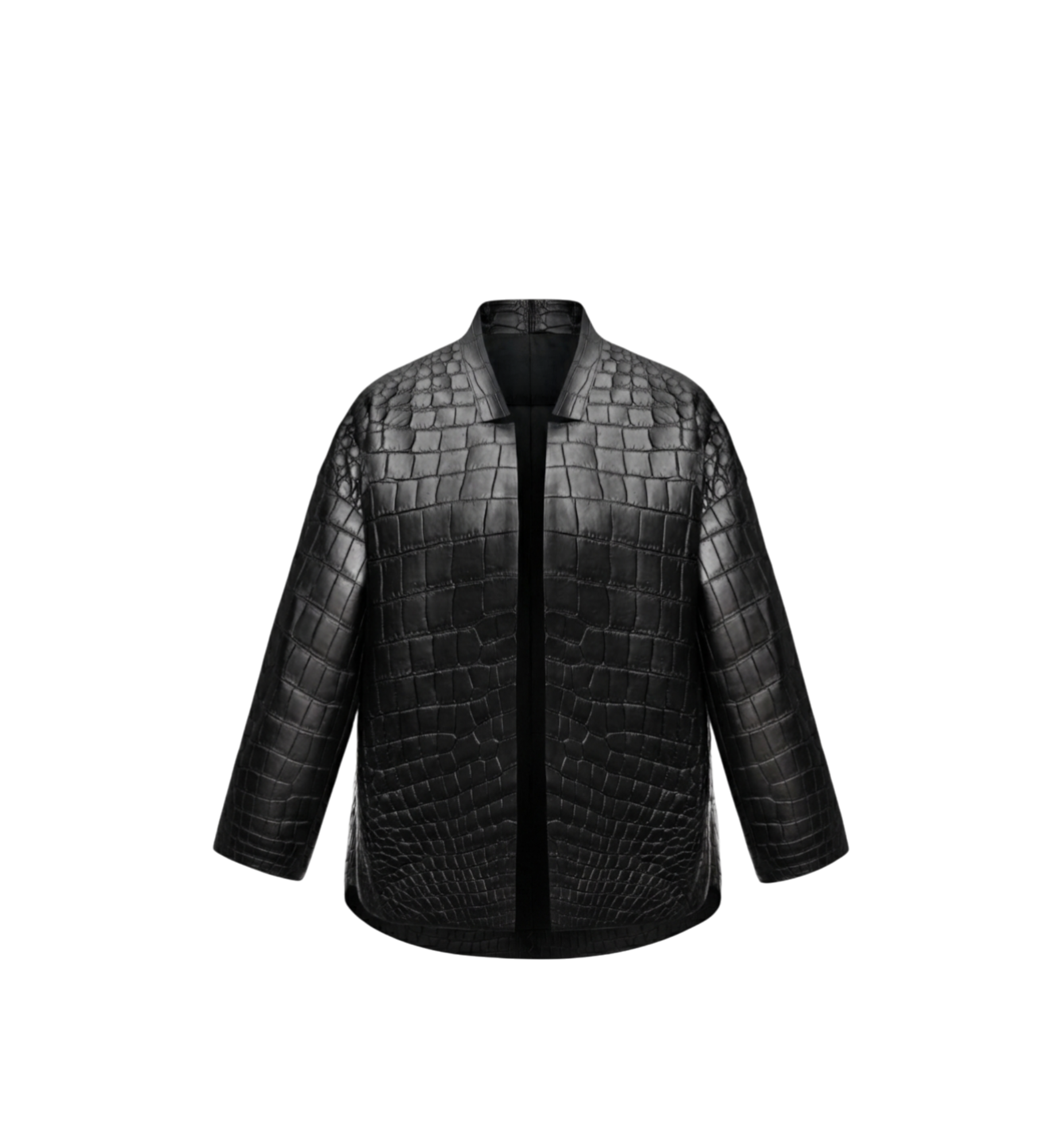 Marina De Golle Crocodile leather jacket with silk lining