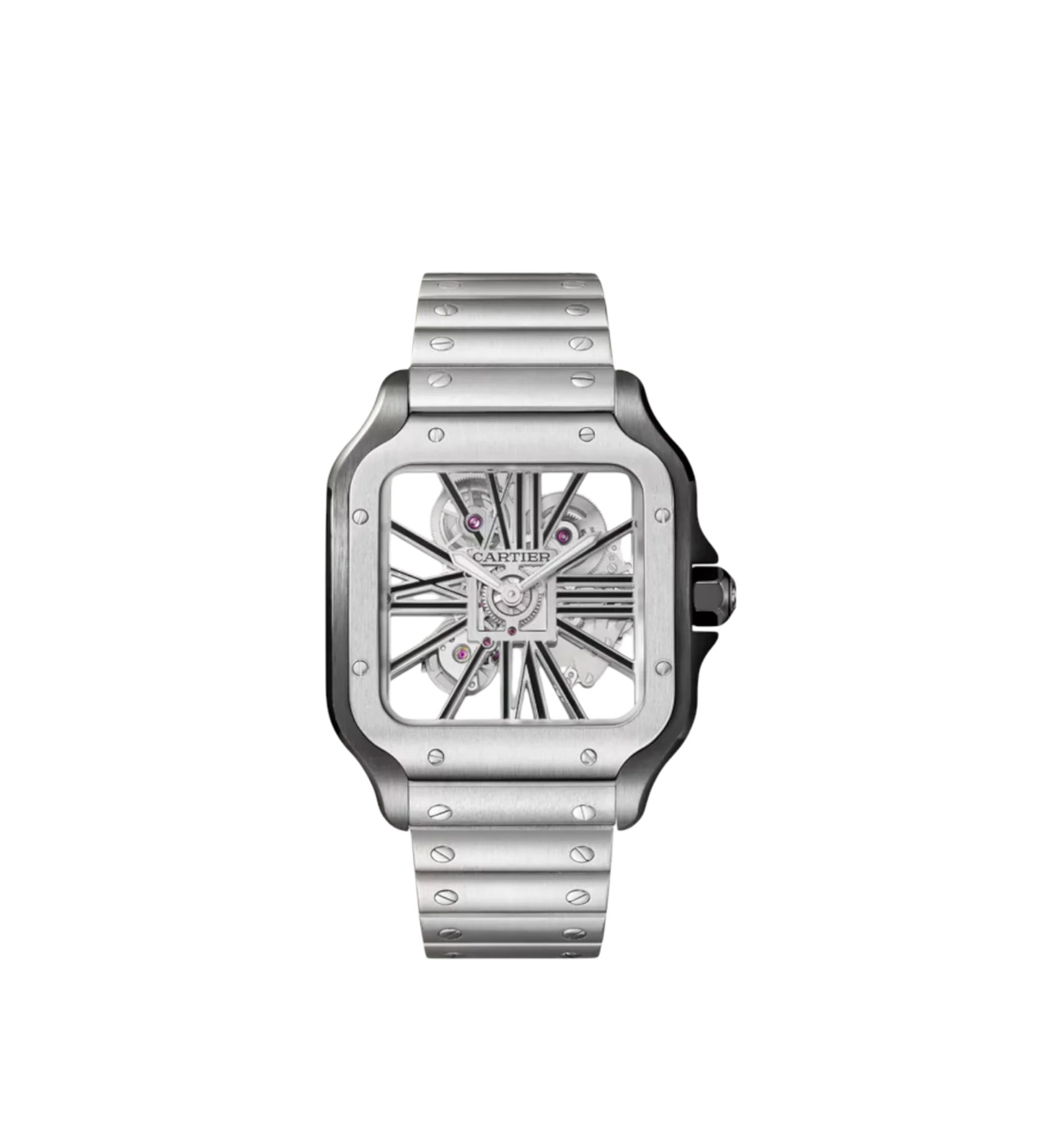 Santos de Cartier skeleton watch Ref. WHSA0027 - Large