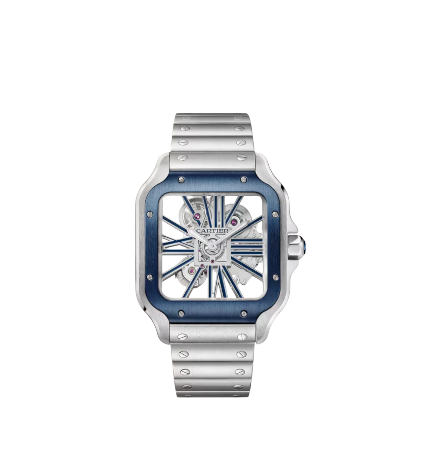 Santos de Cartier skeleton watch Ref. WHSA0026 - Large