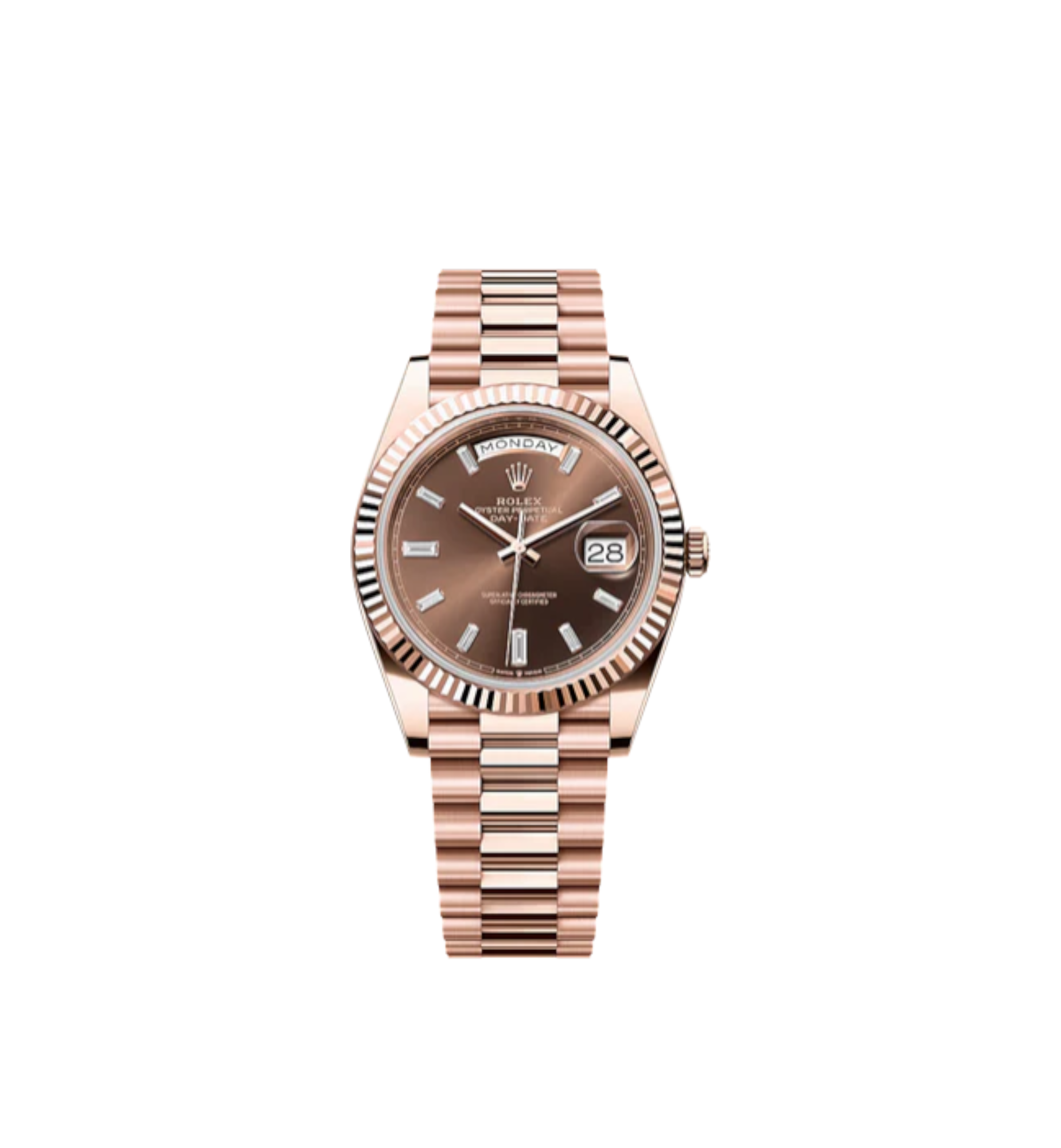 Rolex Day-Date 40 Ref. 228235 P35 - chocolate, diamond-set