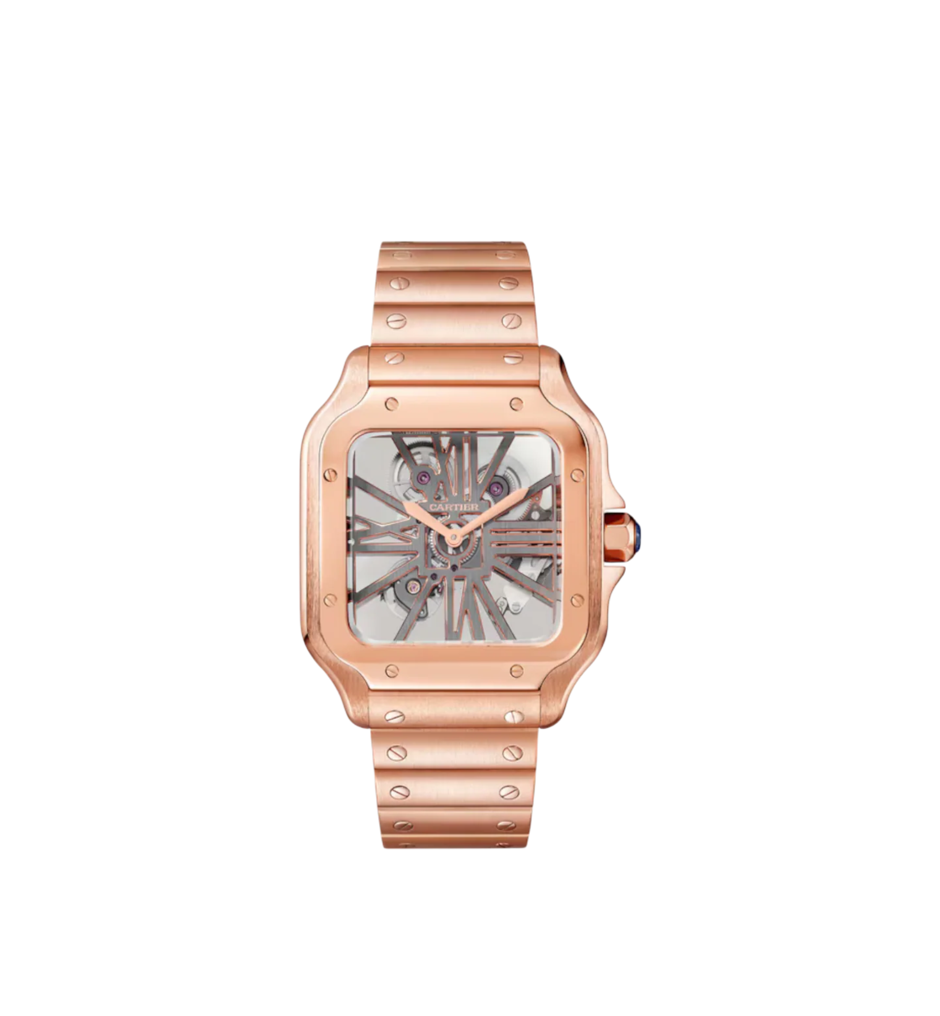 Santos de Cartier skeleton watch Ref. WHSA0016 - Large