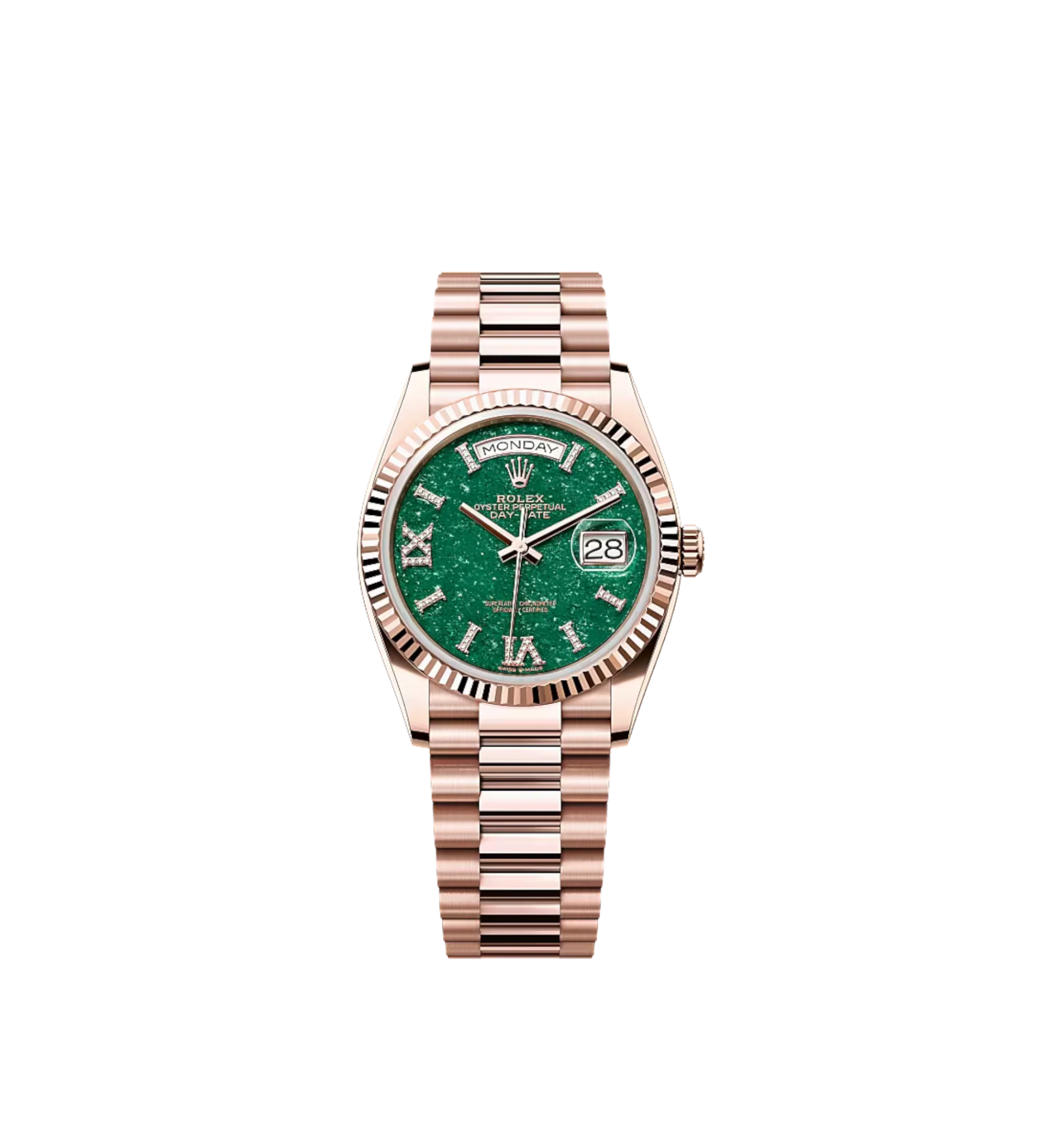 Rolex Day-Date 36 Ref. 128235 | Green Aventurine Diamond