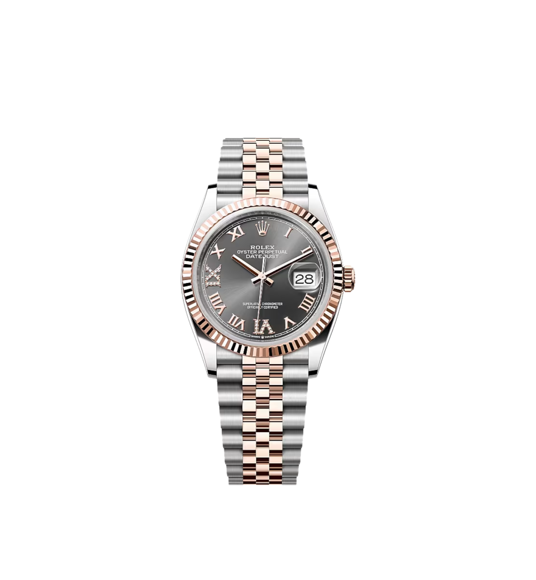 Rolex Datejust 36 Ref. 126231 - slate, diamond-set