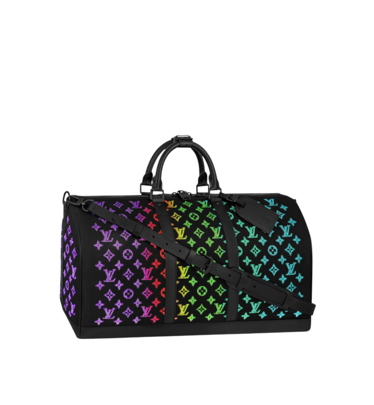 Louis Vuitton Keepall LED Monogram 50 Black | Luxury Light-Up