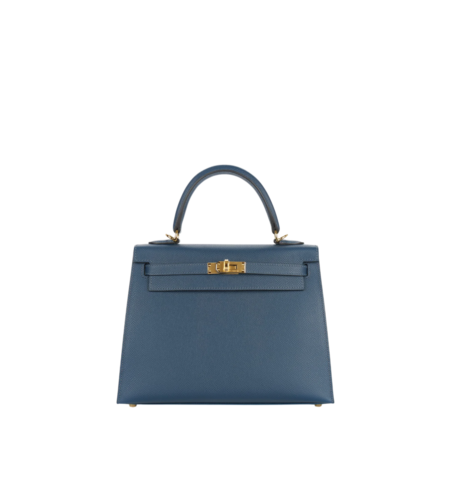 Hermès Kelly 25 Sellier Epsom Deep Blue (S4) GHW
