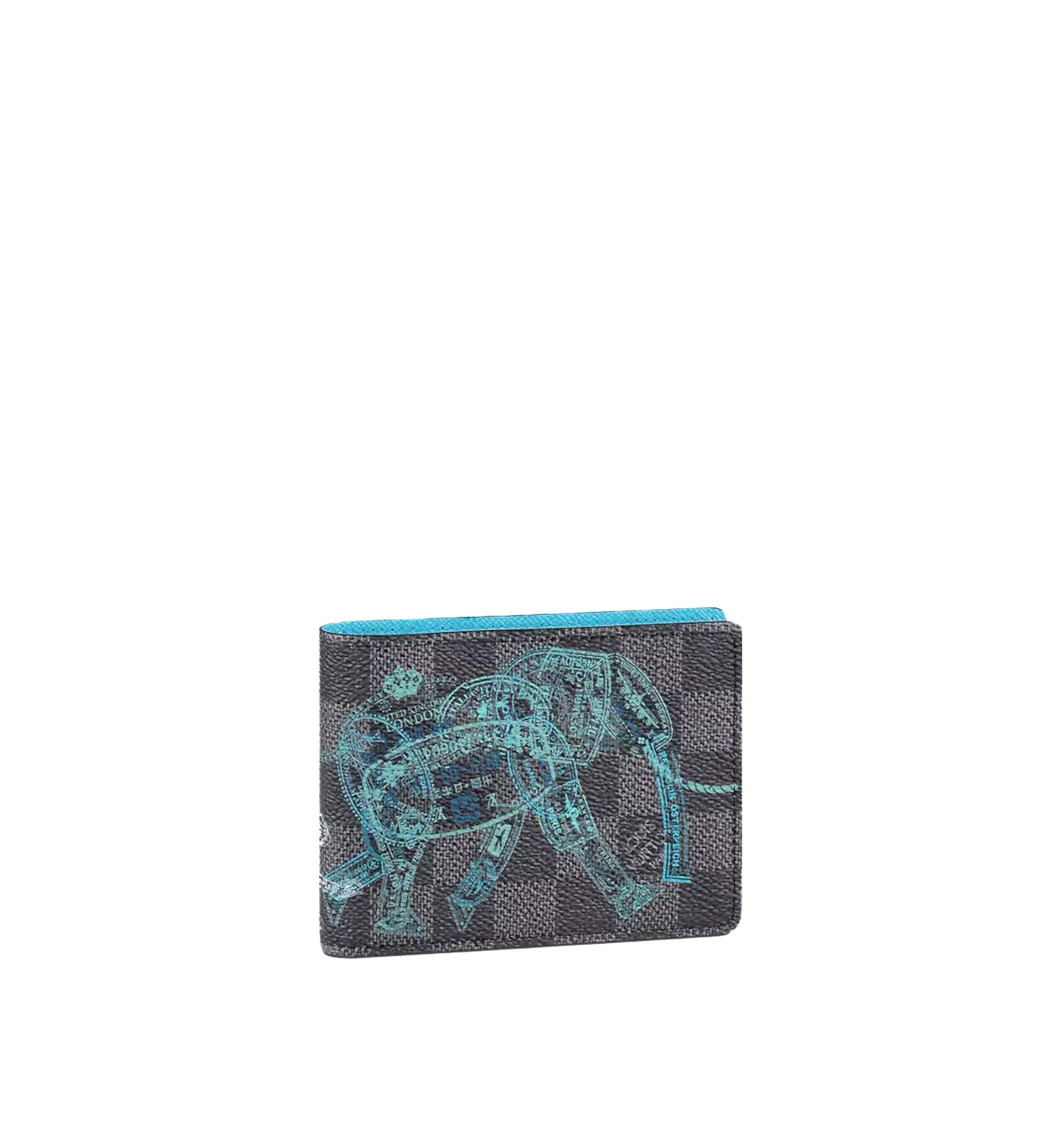 Louis Vuitton Slender Wallet Damier Graphite Stamps