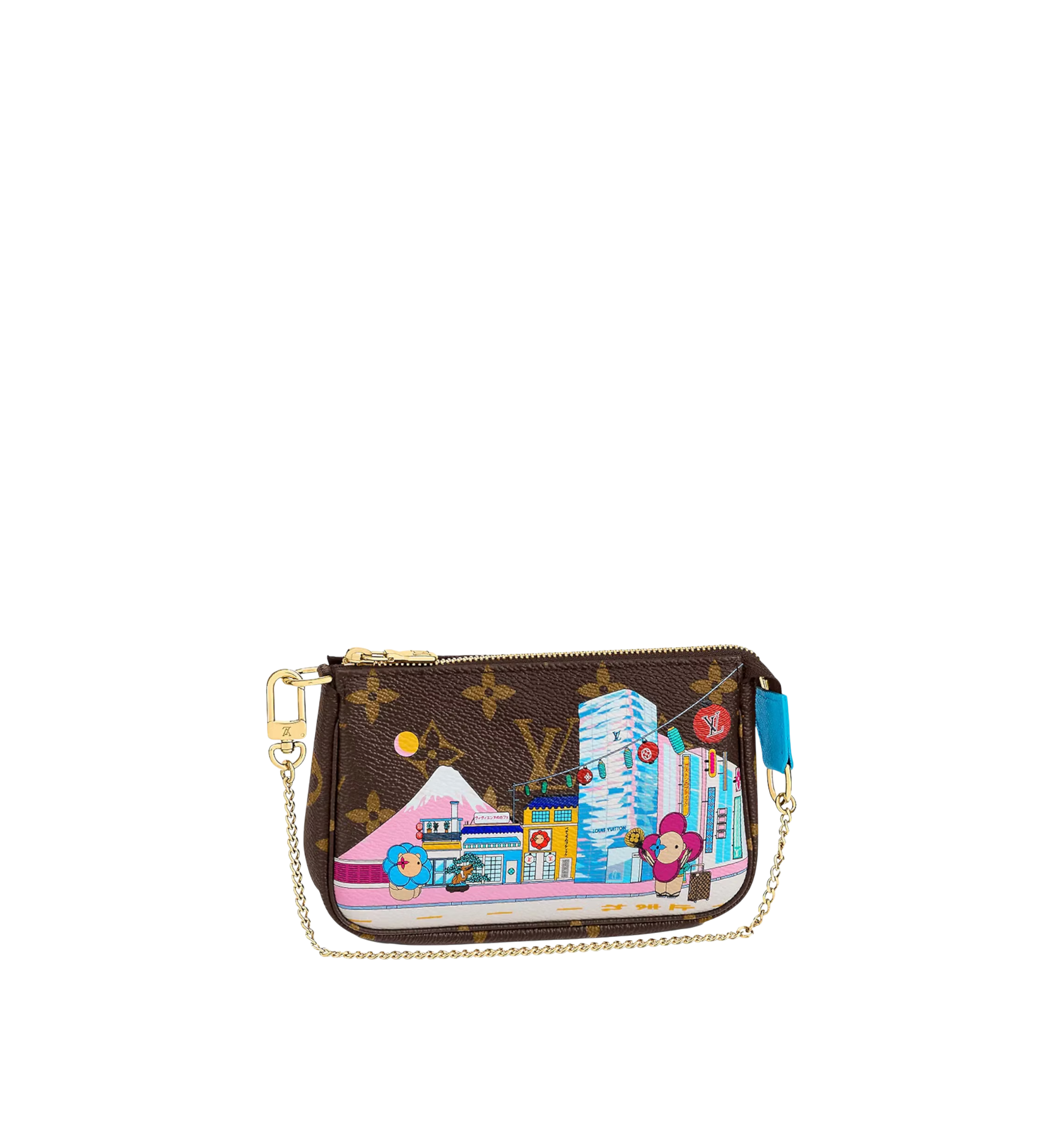 Louis Vuitton Mini Pochette Accessoires Vivienne Holiday Monogram Canvas/Blue