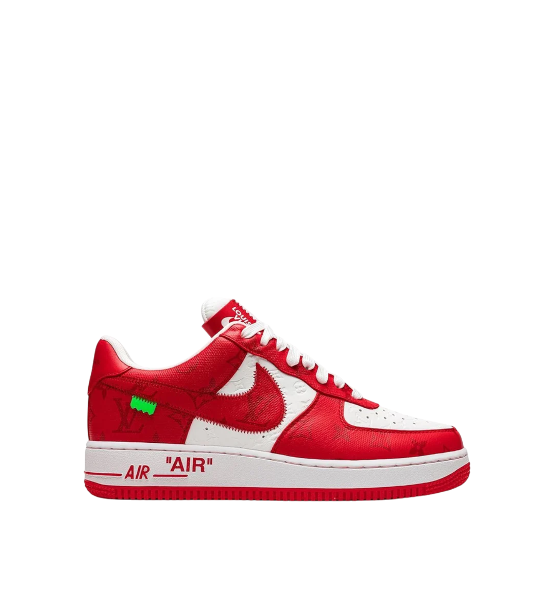 Louis Vuitton Nike Air Force 1 Low By Virgil Abloh White Red