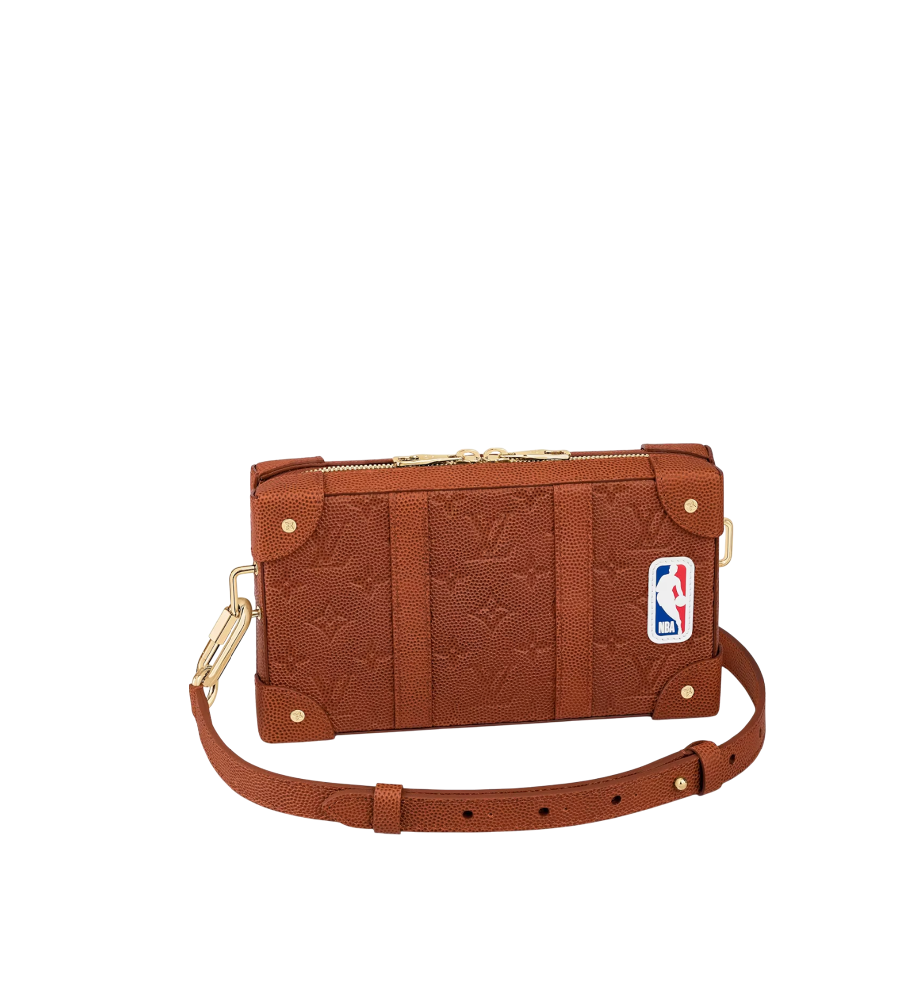 LOUIS VUITTON x NBA SOFT TRUNK WEARABLE WALLET BROWN