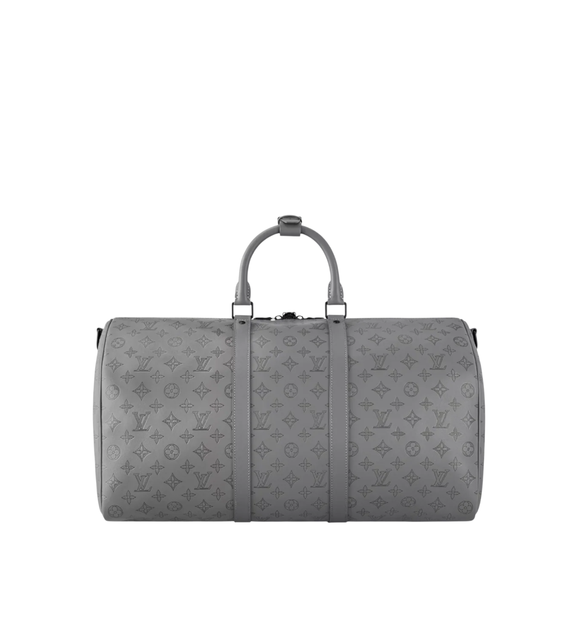 Louis Vuitton Keepall Bandoulière 50B Bag Anthracite Grey