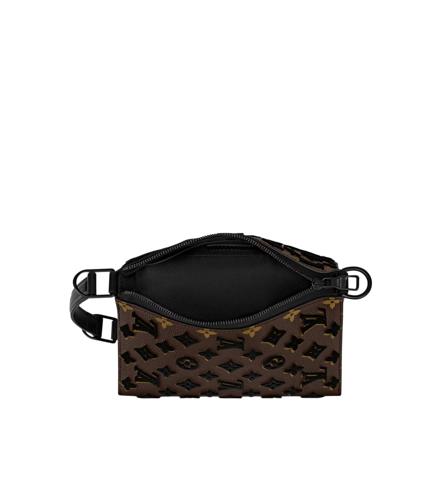 LOUIS VUITTON MONOGRAM TUFFETAGE TRIANGLE MESSENGER BLACK