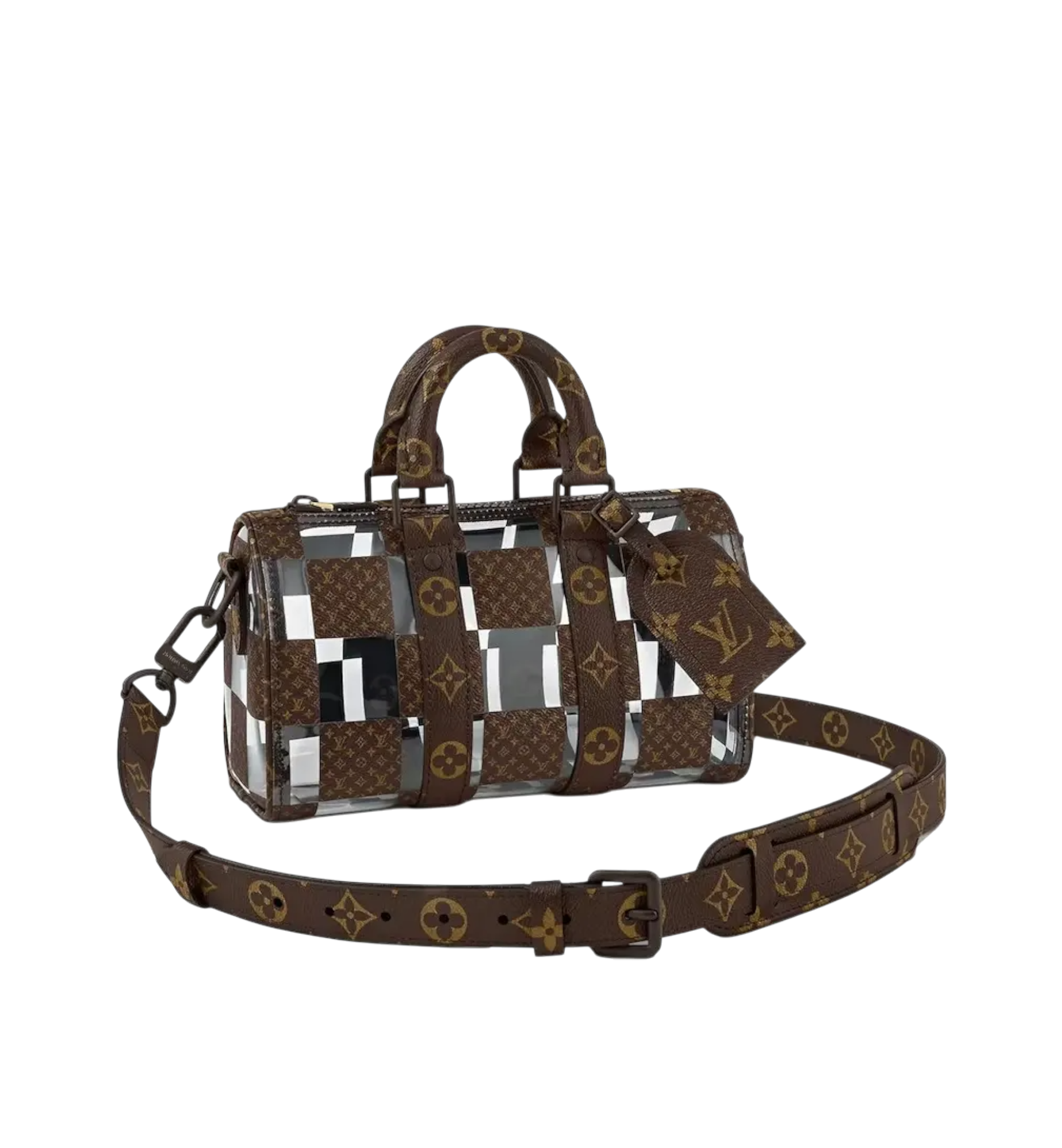Louis Vuitton Monogram Chess Keepall Bandoulière 25