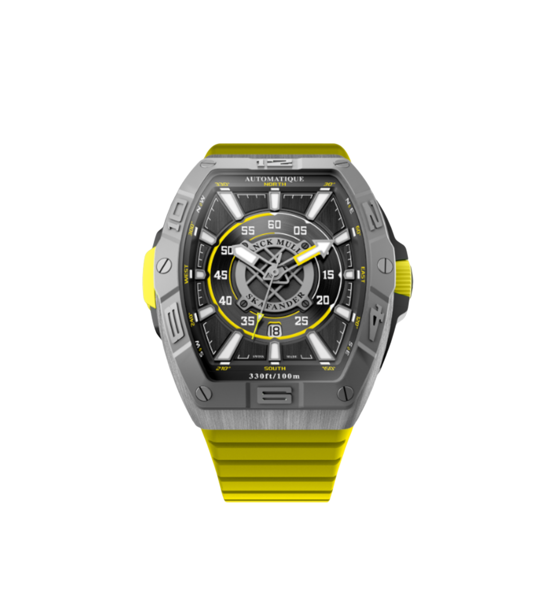 Franck Muller Skafander 43mm Titanium Yellow SKT 43 SC DT TTBR TT JA N037