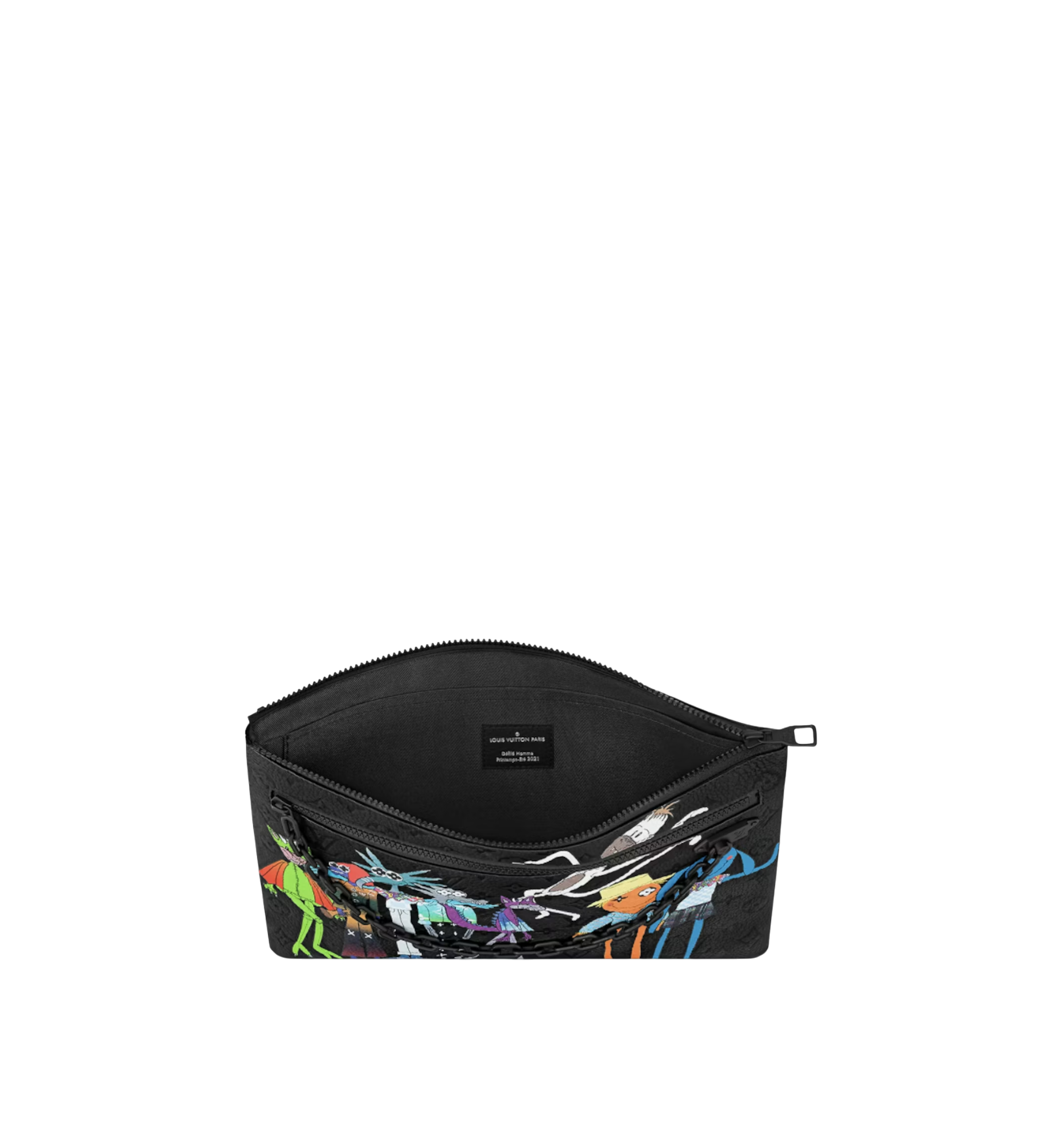 Louis Vuitton Friends A4 Pouch Printed Monogram Taurillon Leather