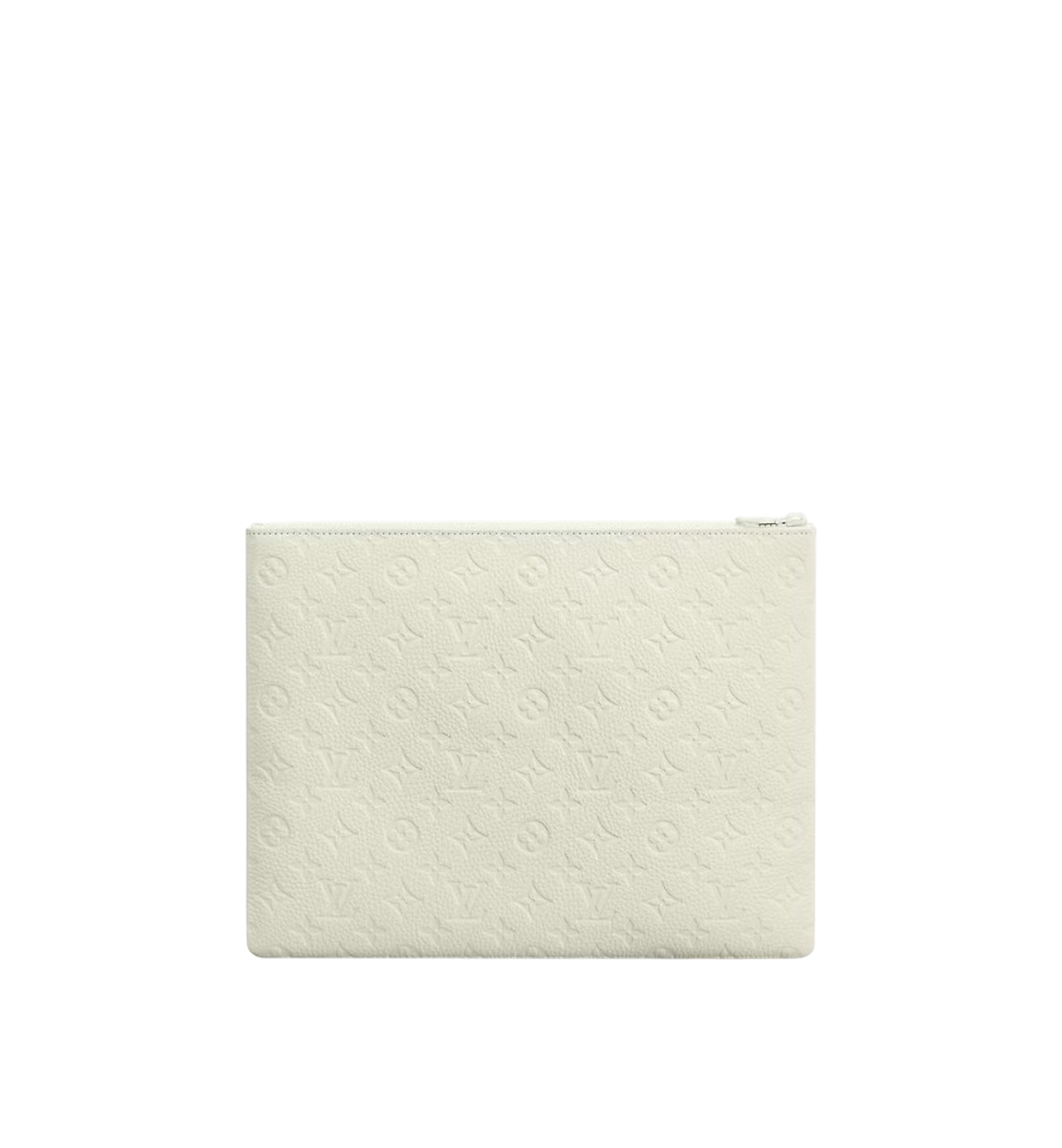 Louis Vuitton A4 Pouch Monogram Taurillon White