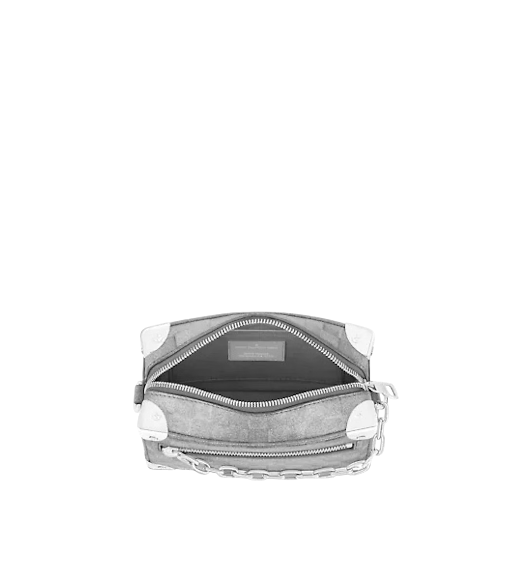 LOUIS VUITTON MINI SOFT TRUNK GLITTER SILVER