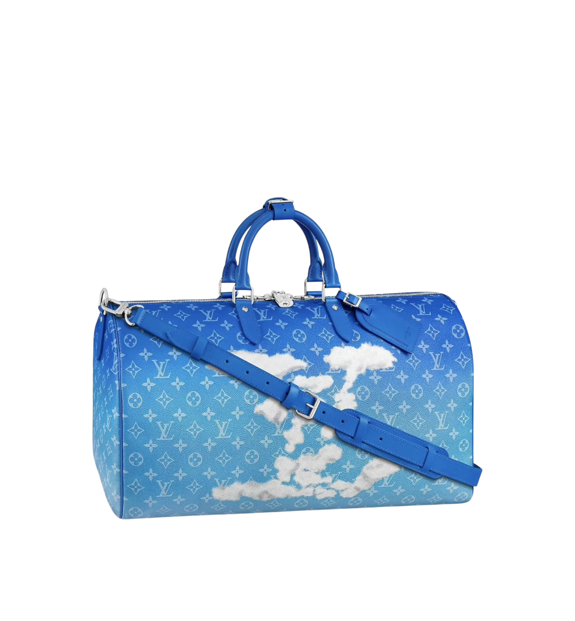 LOUIS VUITTON KEEPALL 50 MONOGRAM CLOUDS LIGHT BLUE