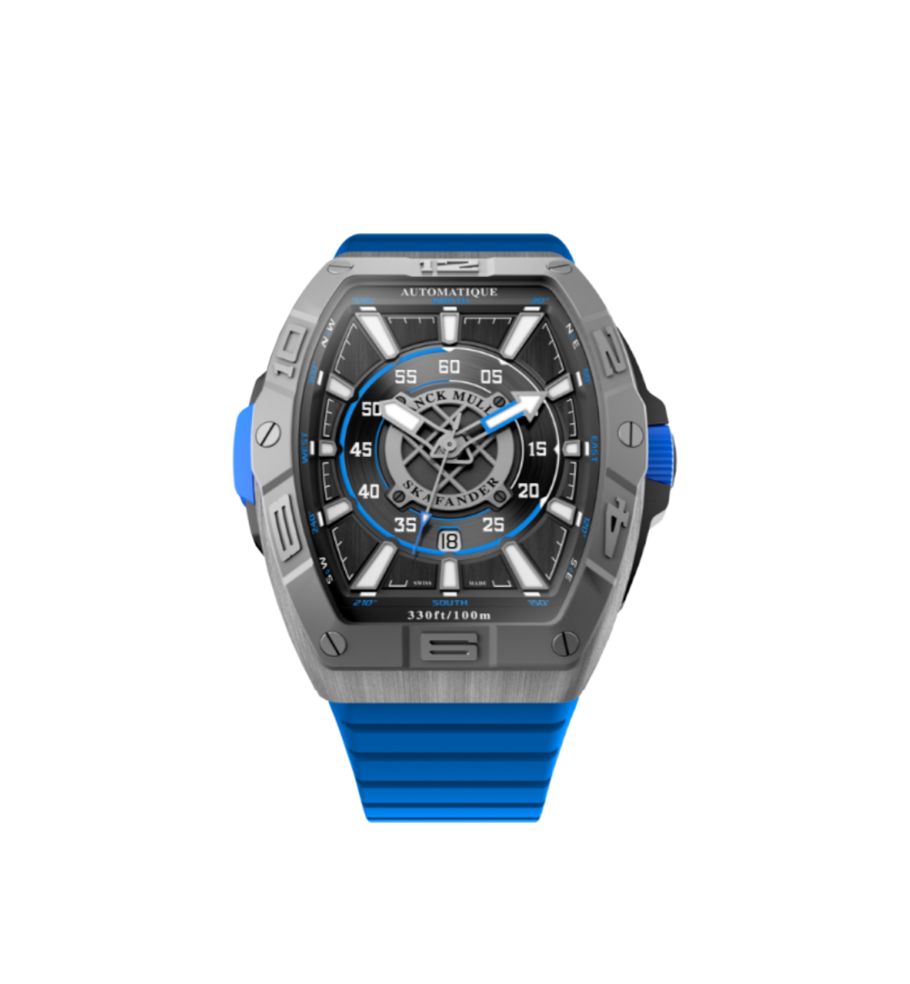Franck Muller Skafander 43mm Titanium Blue SKT 43 SC DT ACBR ACNR NR N019