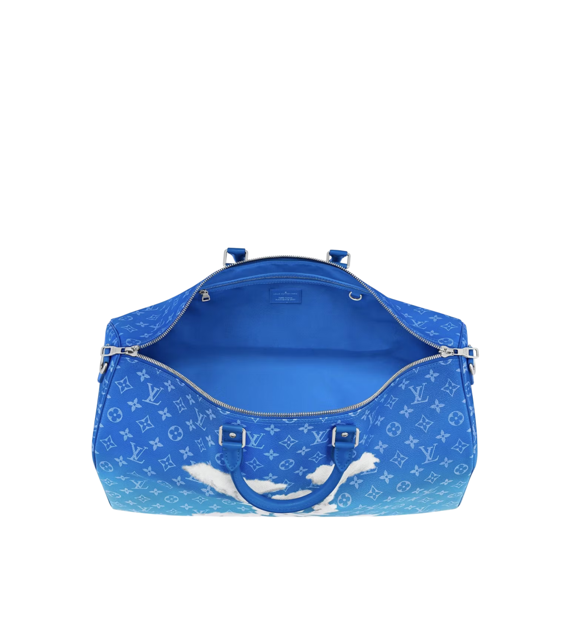 LOUIS VUITTON KEEPALL 50 MONOGRAM CLOUDS LIGHT BLUE