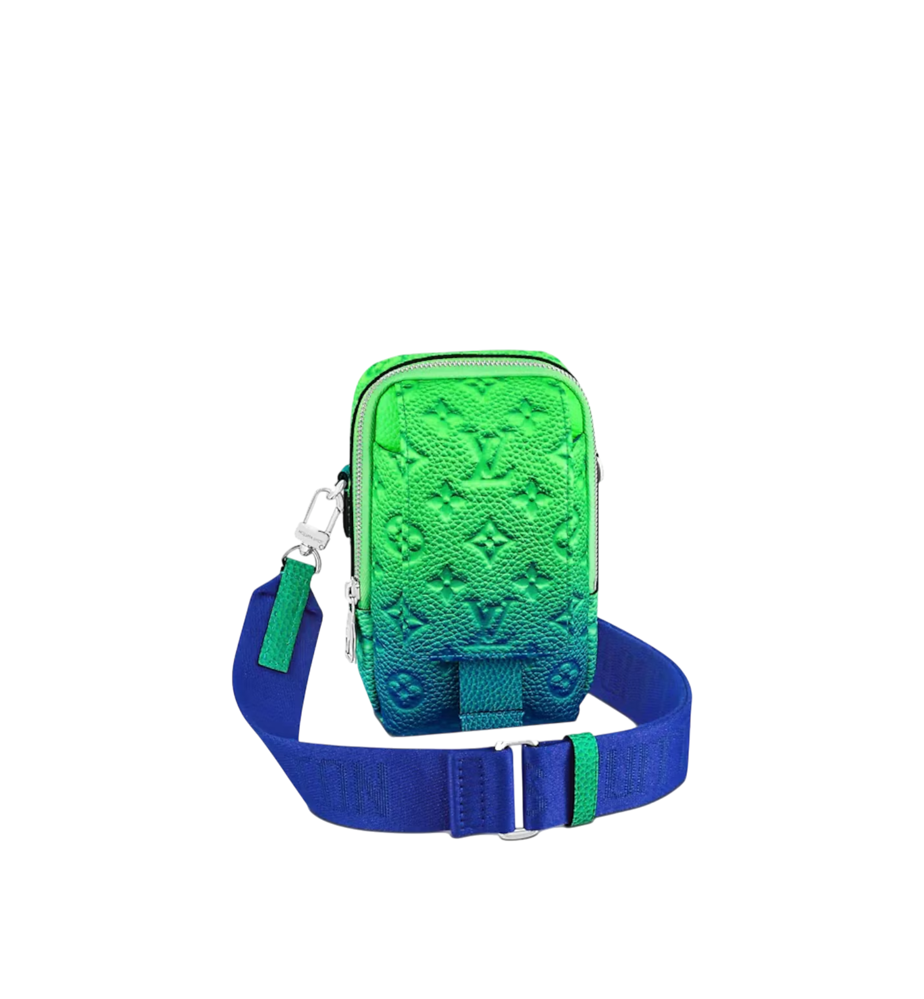 Louis Vuitton Double Phone pouch MNG Illusion blue green