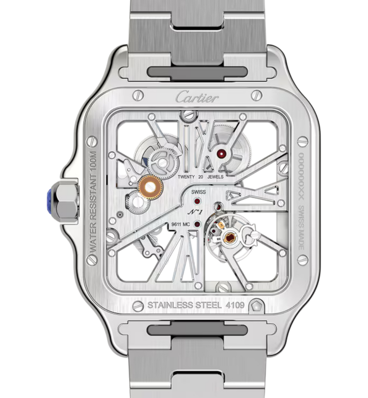 Santos de Cartier Skeleton watch Ref. WHSA0014