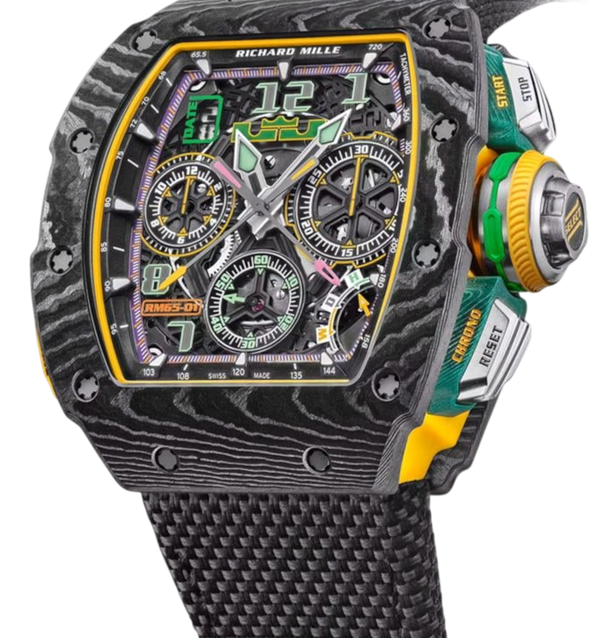 Richard Mille RM 65-01 LeBron James Skeleton Dial Black Bezel 44mm