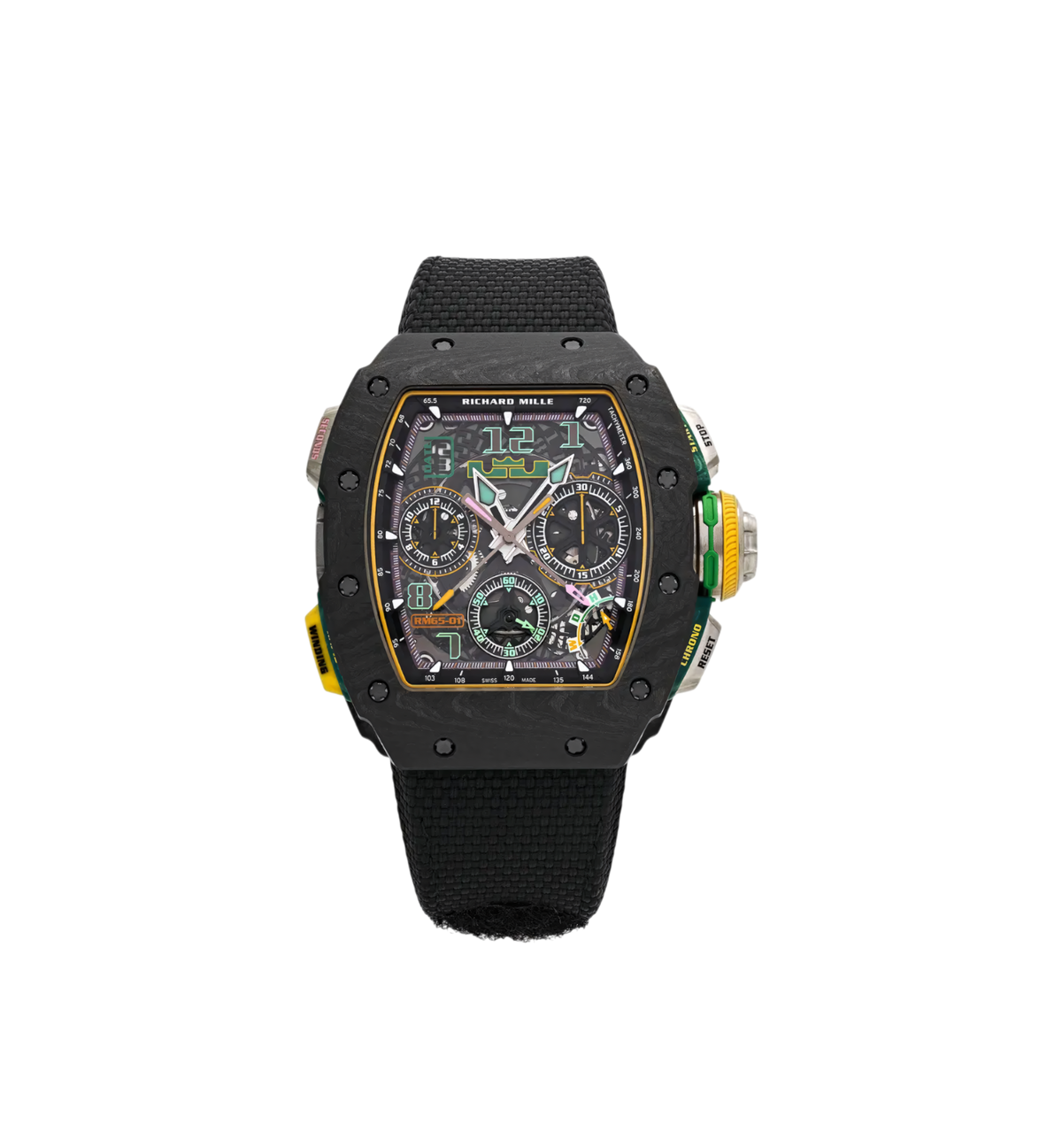 Richard Mille RM 65-01 LeBron James Skeleton Dial Black Bezel 44mm