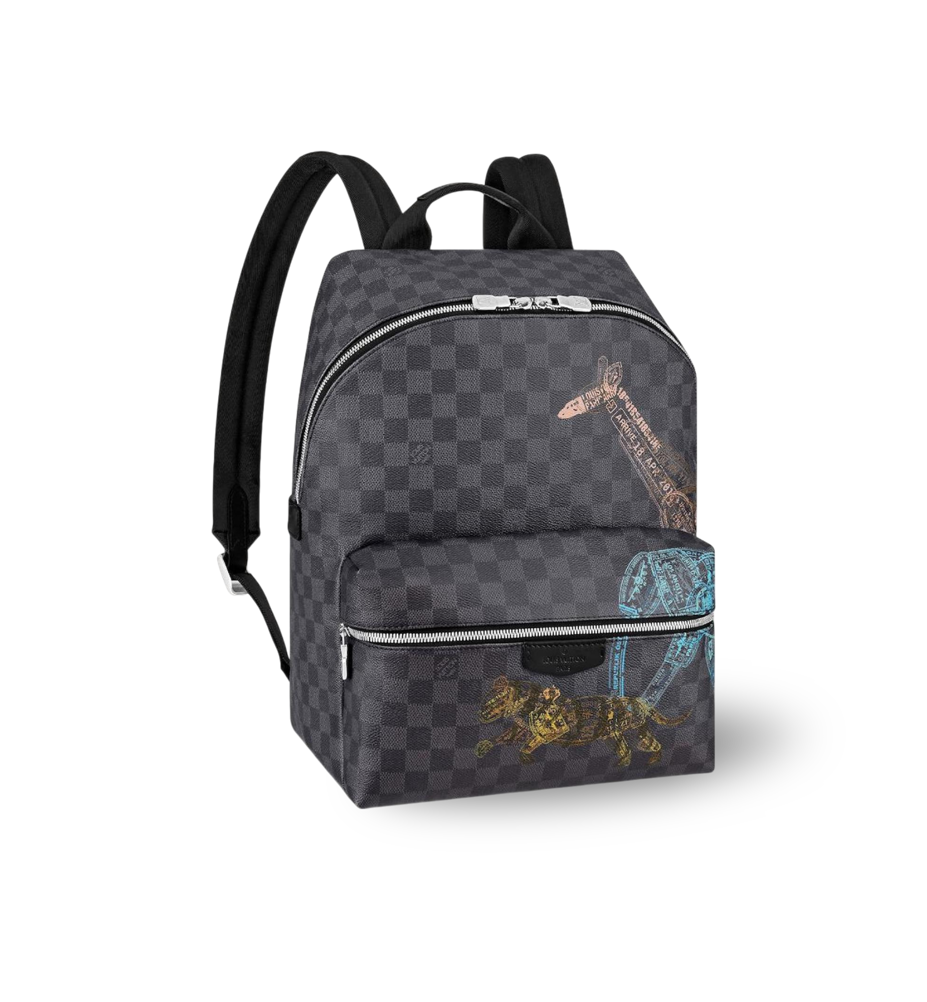 Louis Vuitton Discovery Backpack Damier Graphite Stamps