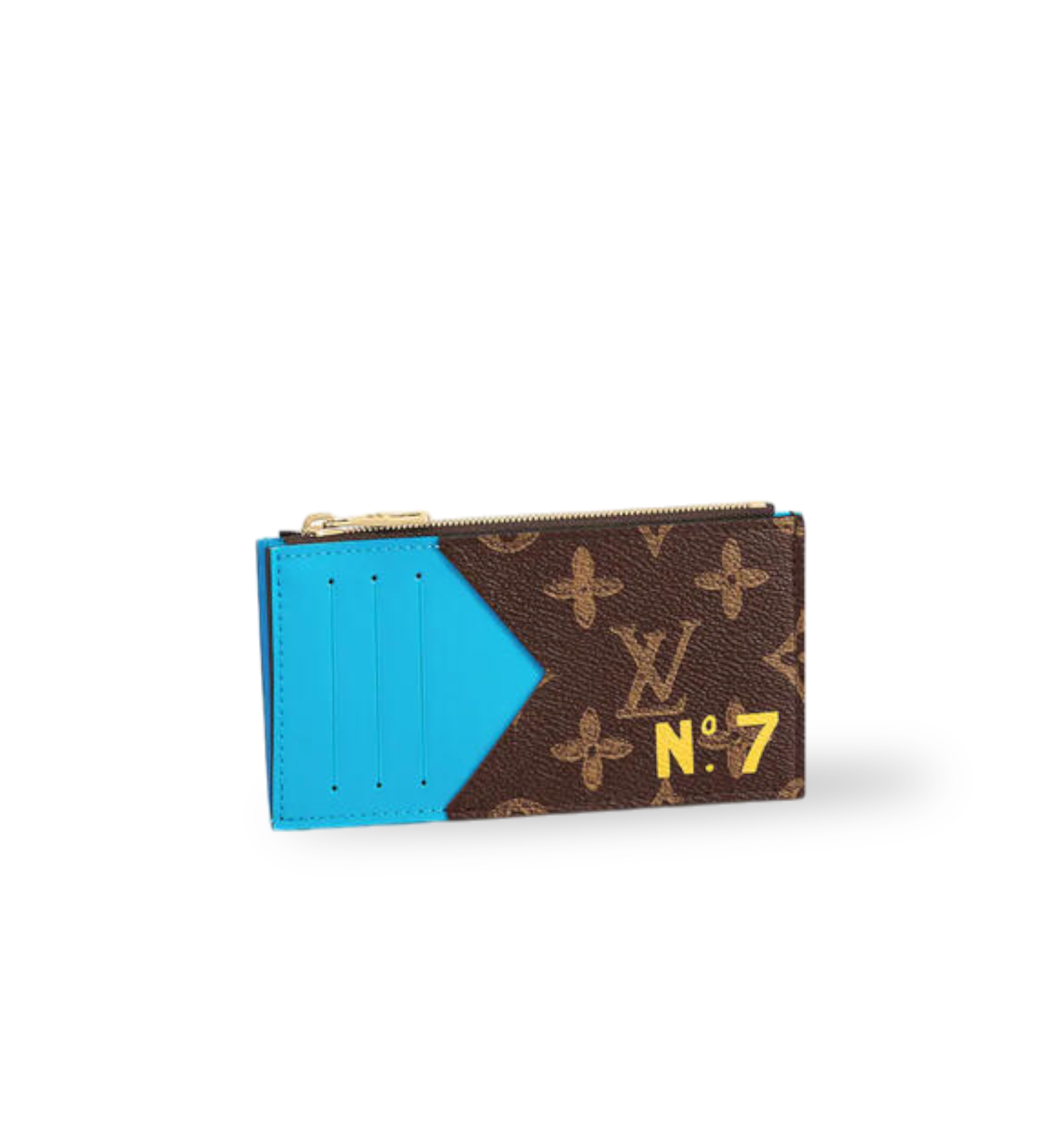 Louis Vuitton Wallet and Coin Holder Virgil Abloh N°7 Monogram Turquoise