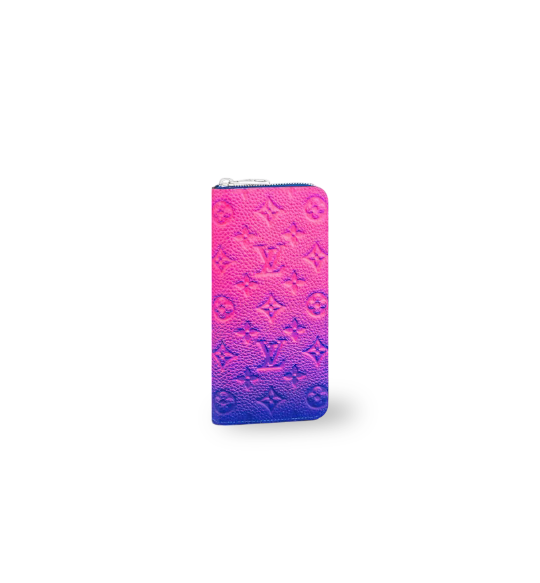 Louis Vuitton Zippy Wallet Taurillon Illusion Bleu Rose